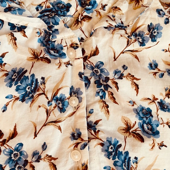 EUC Janie and Jack Floral Print Matching Blouse and Shorts Set - Picture 11 of 11